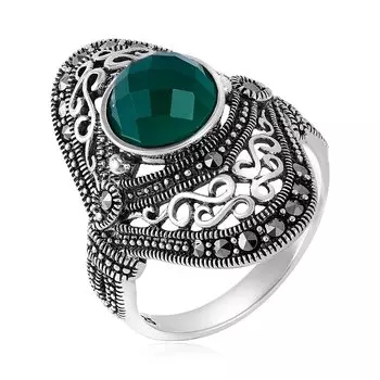 Серебряное кольцо с агатом