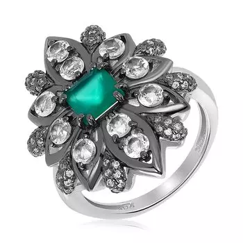 Серебряное кольцо с агатом