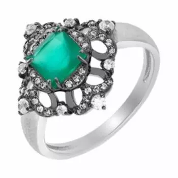 Серебряное кольцо с агатом