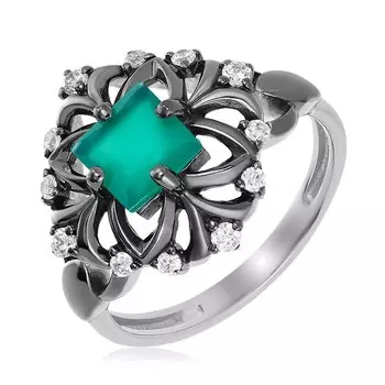 Серебряное кольцо с агатом