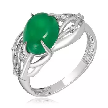 Серебряное кольцо с агатом