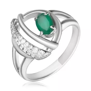 Серебряное кольцо с агатом