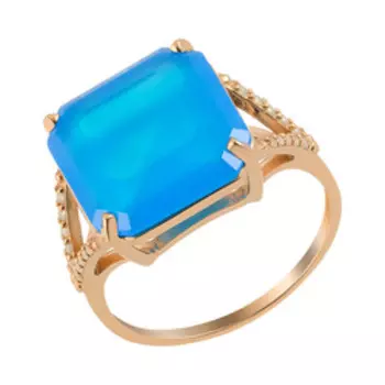 Серебряное кольцо с агатом и фианитами