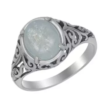 Серебряное кольцо с аквамарином