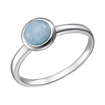 Серебряное кольцо с аквамарином