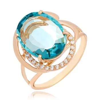 Серебряное кольцо с аквамарином