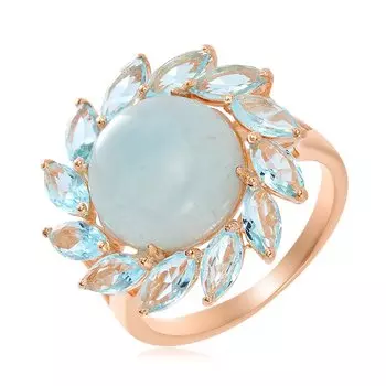 Серебряное кольцо с аквамарином