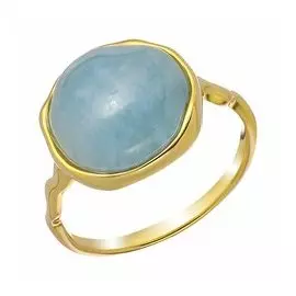 Серебряное кольцо с аквамарином