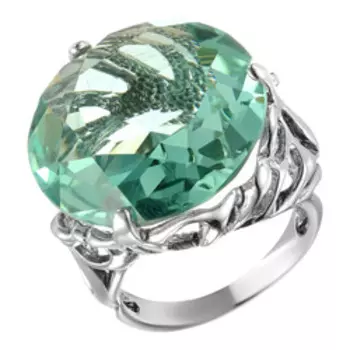 Серебряное кольцо с аквамариновым кварцем