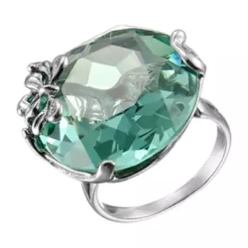 Серебряное кольцо с аквамариновым кварцем