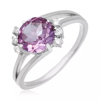 Серебряное кольцо с александритом