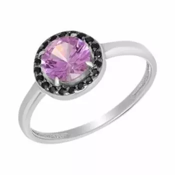 Серебряное кольцо с александритом и шпинелью