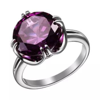 Серебряное кольцо с александритовым корундом