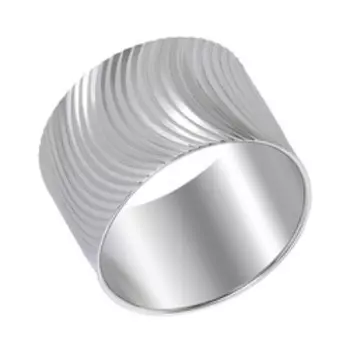 Серебряное кольцо с алмазной обработкой