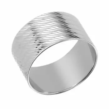 Серебряное кольцо с алмазной обработкой