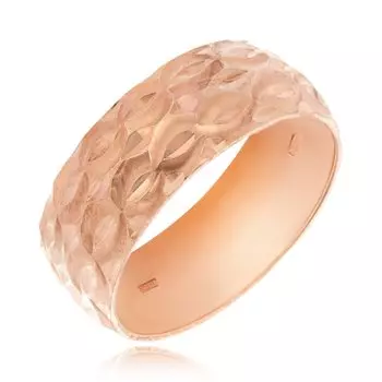 Серебряное кольцо с алмазной обработкой