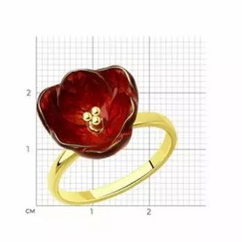 Серебряное кольцо с эмалью