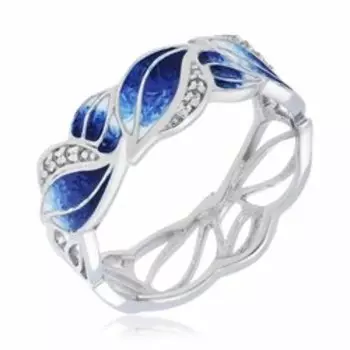 Серебряное кольцо с эмалью