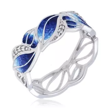 Серебряное кольцо с эмалью