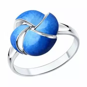 Кольцо из серебра с эмалью