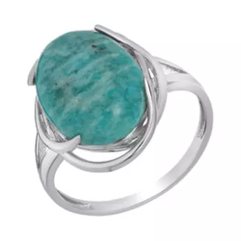 Серебряное кольцо с амазонитами