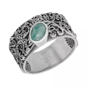 Серебряное кольцо с амазонитом