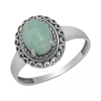 Серебряное кольцо с амазонитом