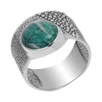 Серебряное кольцо с амазонитом