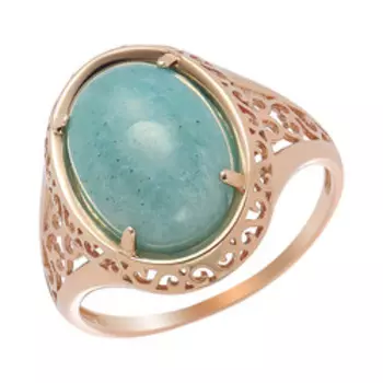 Серебряное кольцо с амазонитом