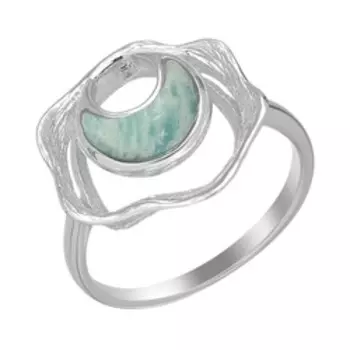 Серебряное кольцо с амазонитом