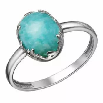 Серебряное кольцо с амазонитом