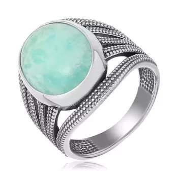 Серебряное кольцо с амазонитом