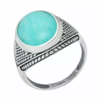 Серебряное кольцо с амазонитом