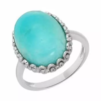 Серебряное кольцо с амазонитом
