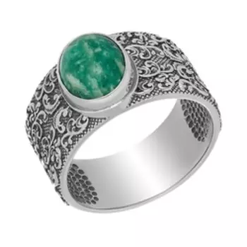 Серебряное кольцо с амазонитом