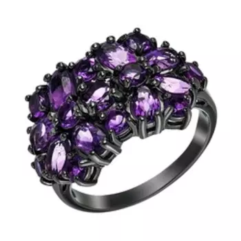 Серебряное кольцо с аметистами