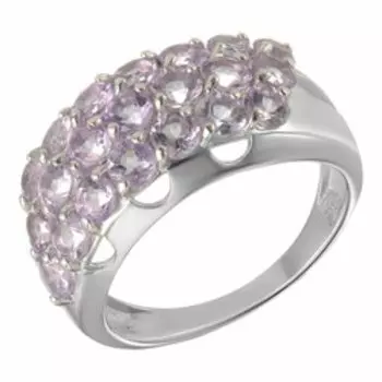 Серебряное кольцо с аметистами