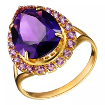 Серебряное кольцо с аметистами