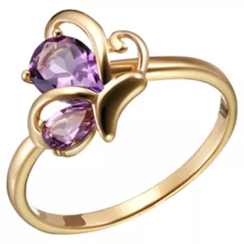 Серебряное кольцо с аметистами