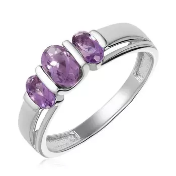 Серебряное кольцо с аметистами