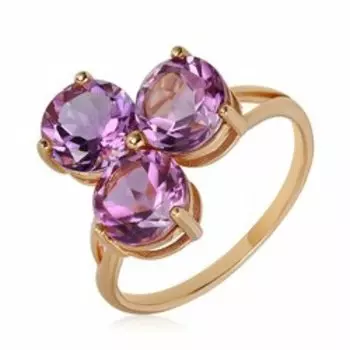 Серебряное кольцо с аметистами