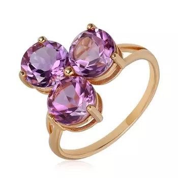 Серебряное кольцо с аметистами