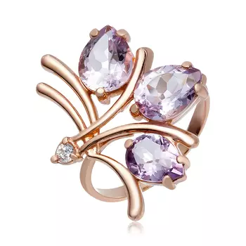 Серебряное кольцо с аметистами
