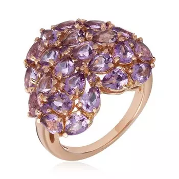 Серебряное кольцо с аметистами