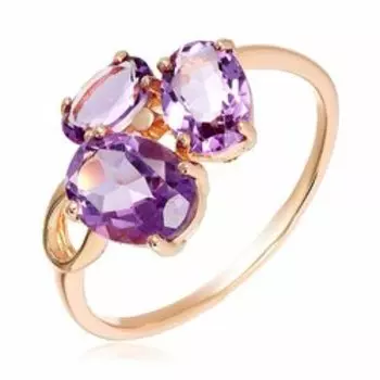 Серебряное кольцо с аметистами