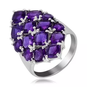 Серебряное кольцо с аметистами