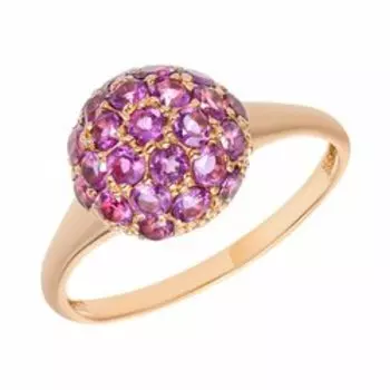 Серебряное кольцо с аметистами