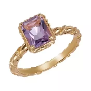 Серебряное кольцо с аметистом