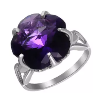 Серебряное кольцо с аметистом