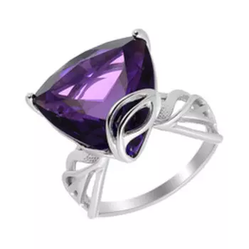 Серебряное кольцо с аметистом